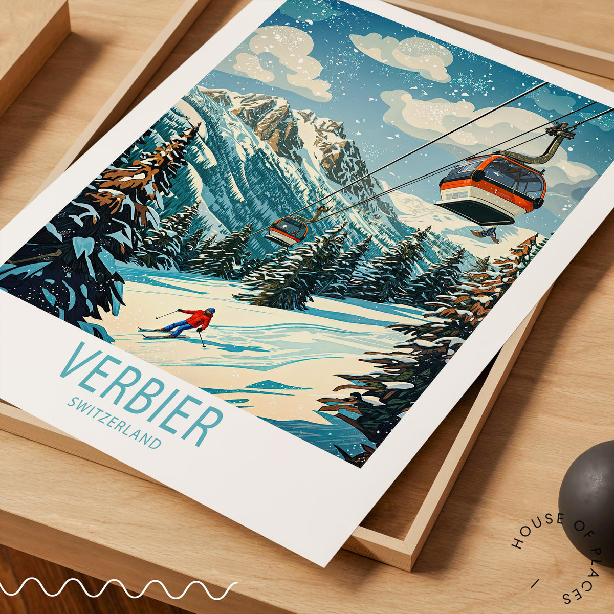 Verbier travel poster – view 10