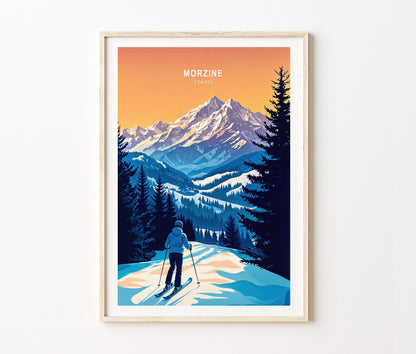Morzine travel poster – view 2