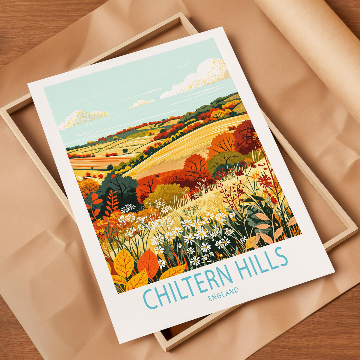 Chiltern Hills travel poster – view 4