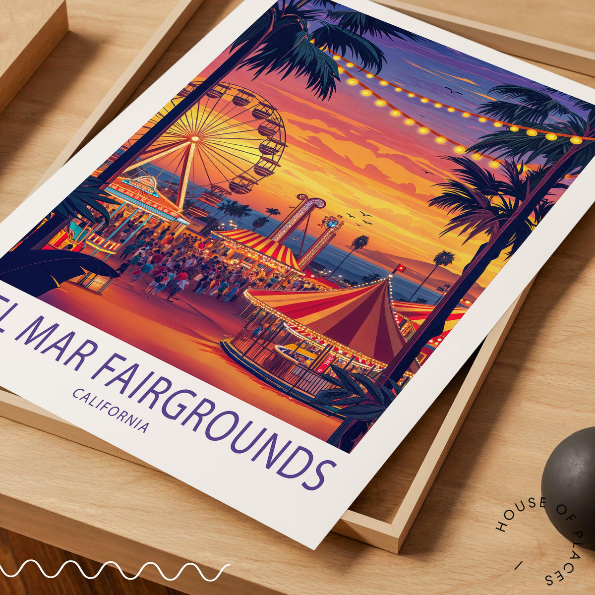 Del Mar Fairgrounds travel poster – view 4