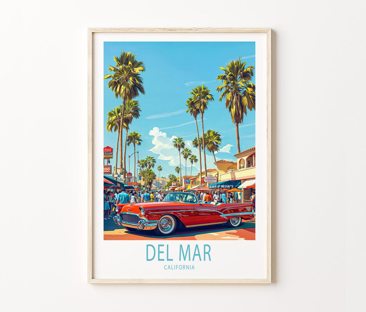 Del Mar San Diego travel poster – view 2