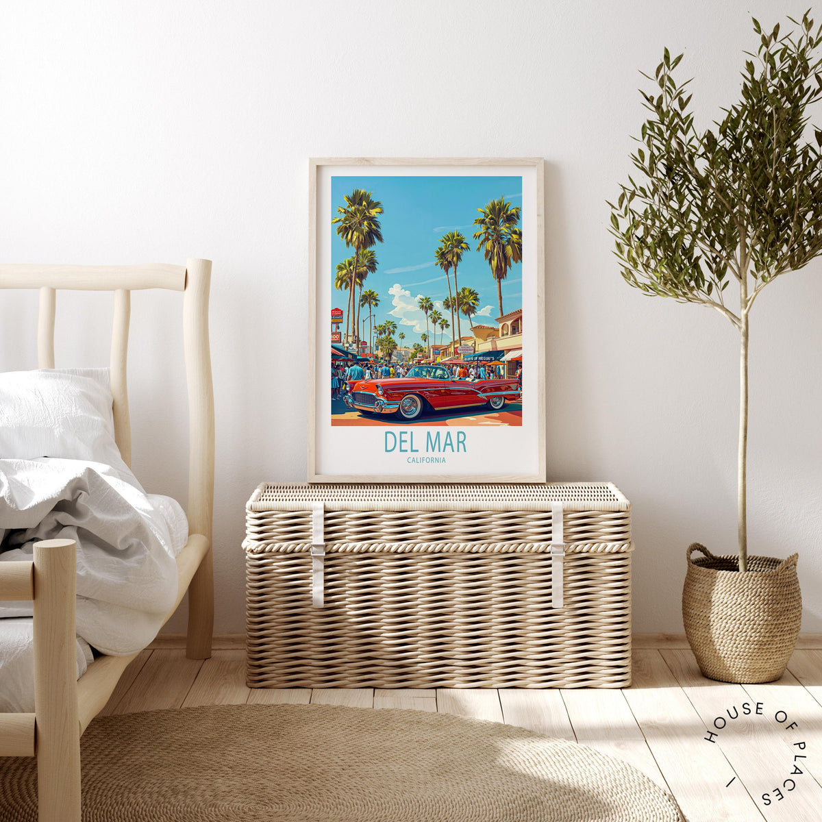 Del Mar San Diego travel poster – view 3
