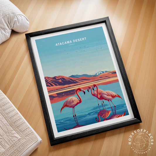 South America Atacama Desert travel poster – view 2