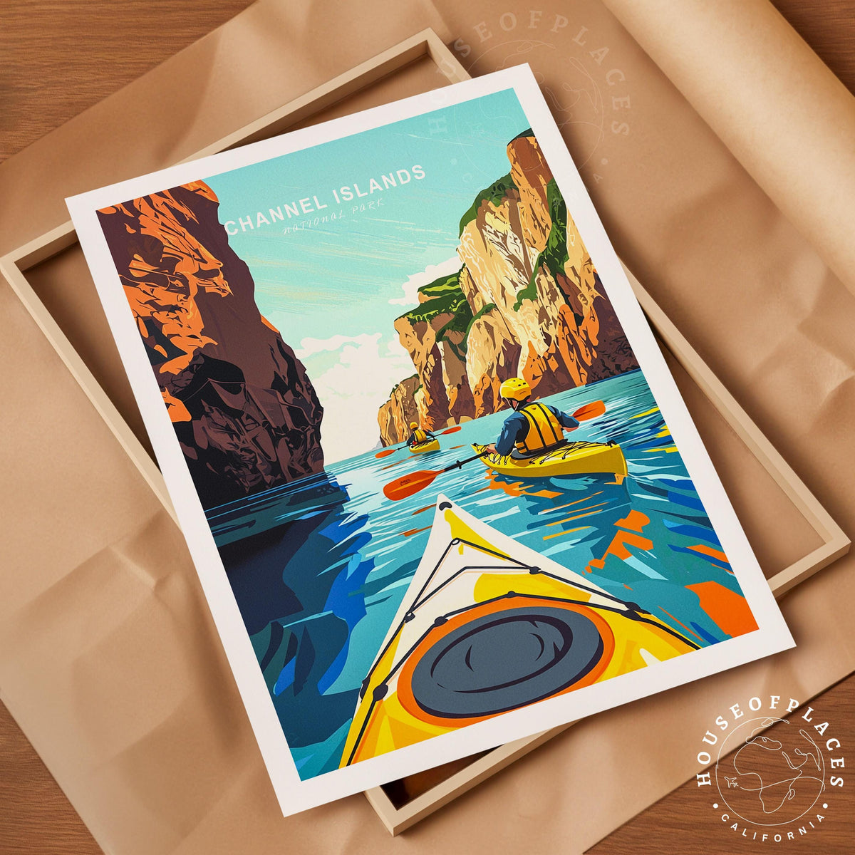 California Channel Islands travel poster – view 10