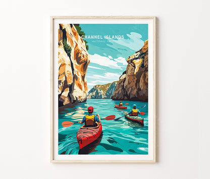 California Channel Islands Travel Poster – National Park Wall Art Print