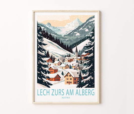 Lech Zurs Am Alberg travel poster – view 2