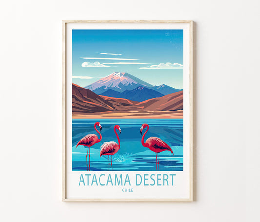 Chile Atacama Desert travel poster – view 2