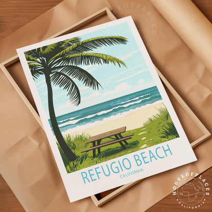 Refugio Beach travel poster – view 10