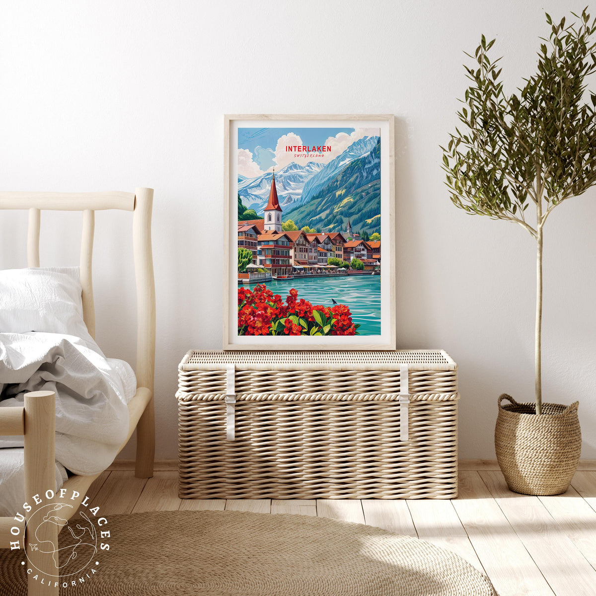 Interlaken travel poster – view 3