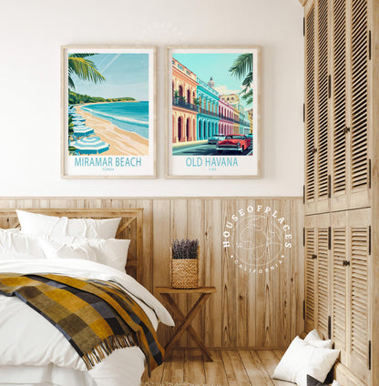 Old Havana City travel poster – view 6