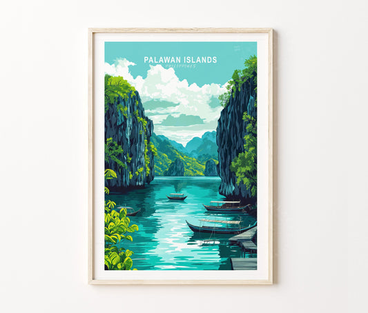 Palawan Islands travel poster – view 2