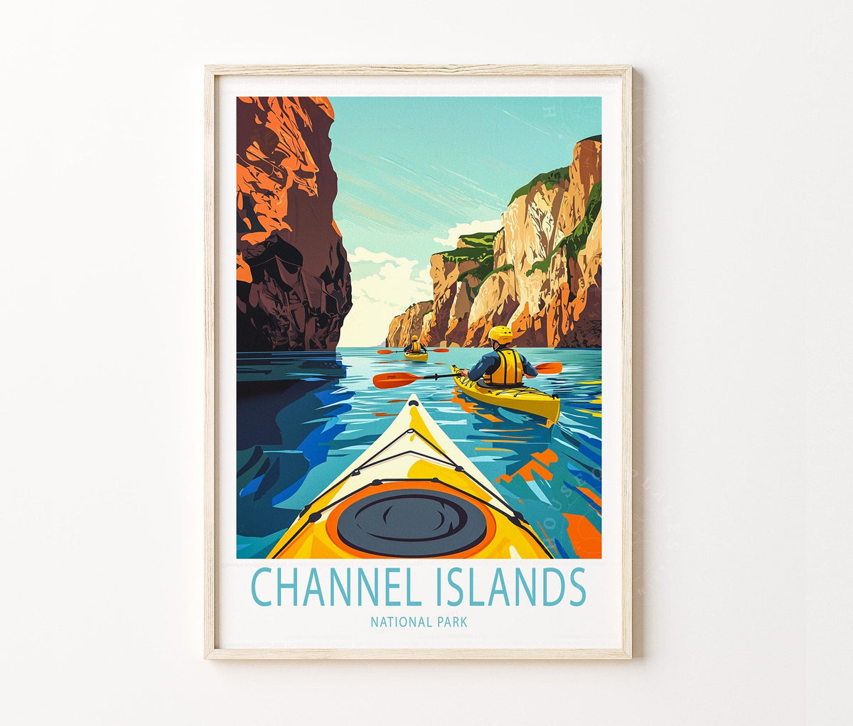 Channel Islands National Park Travel Poster – California Wall Art Print
