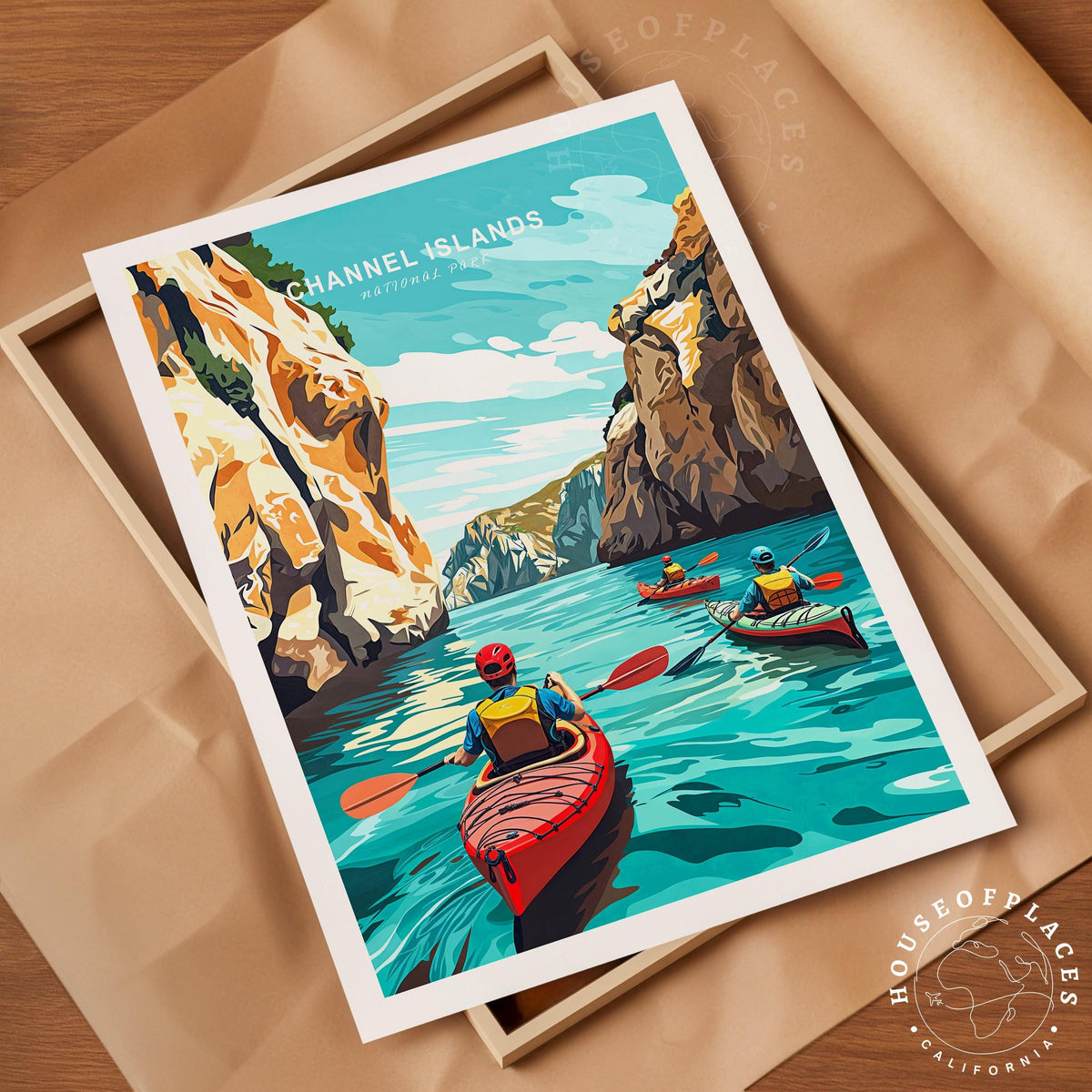 California Channel Islands travel poster – view 10