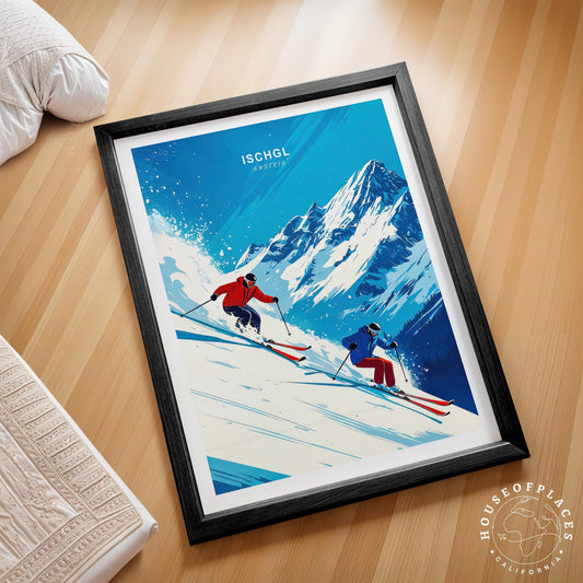 Ischgl travel poster – view 2