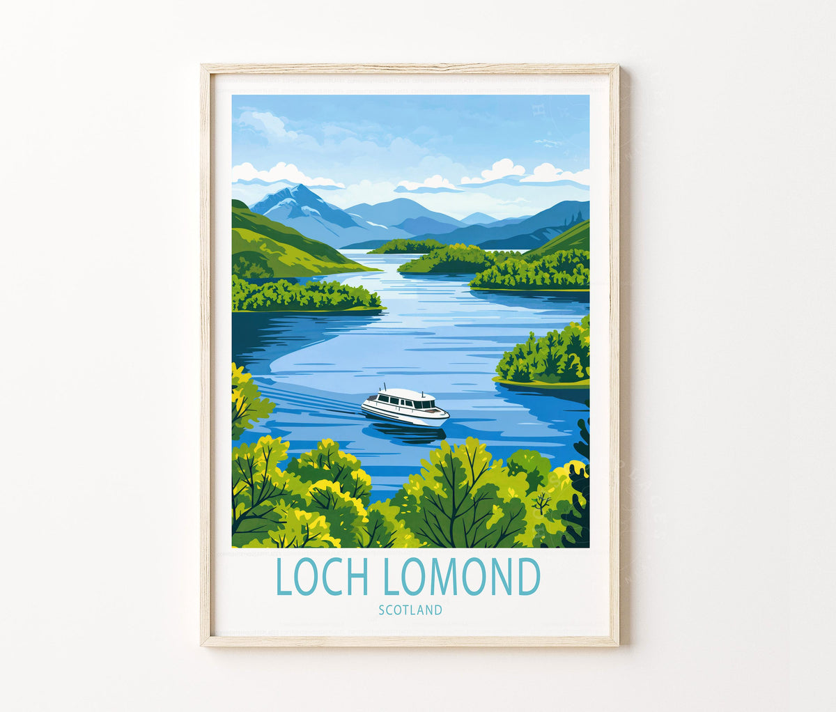 Loch Lomond travel poster – view 2