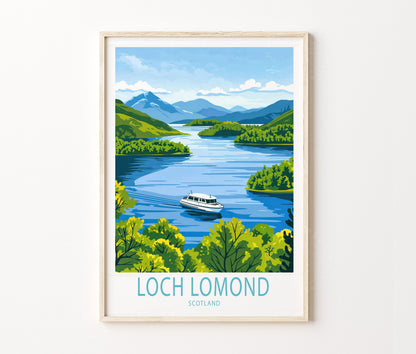 Loch Lomond travel poster – view 2
