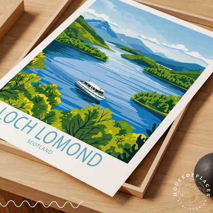 Loch Lomond travel poster – view 4