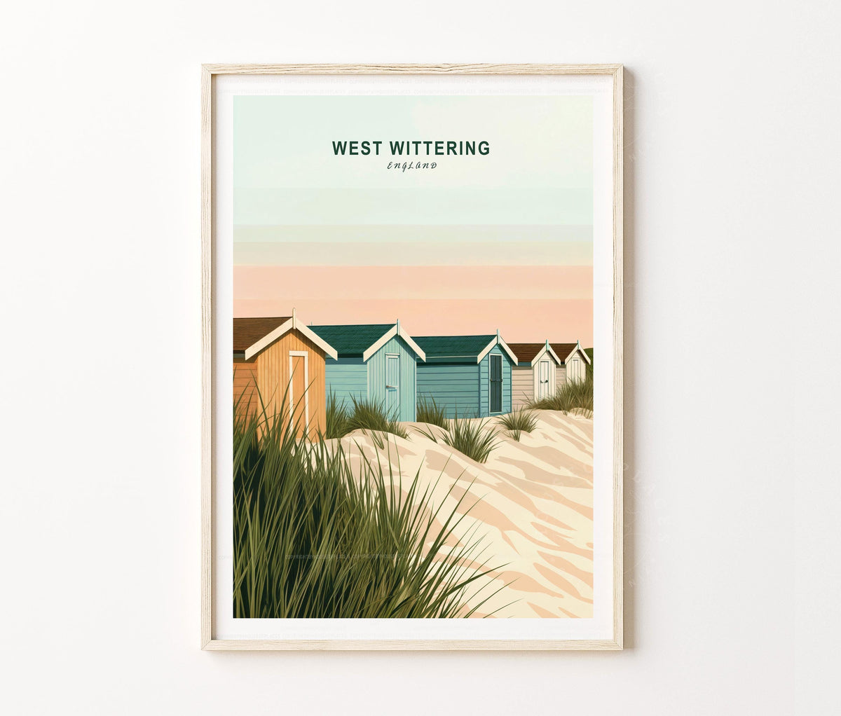 England Beach travel poster – view 2
