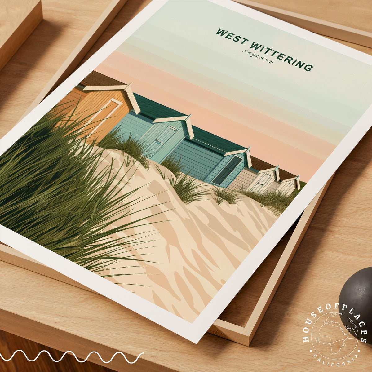 England Beach travel poster – view 4