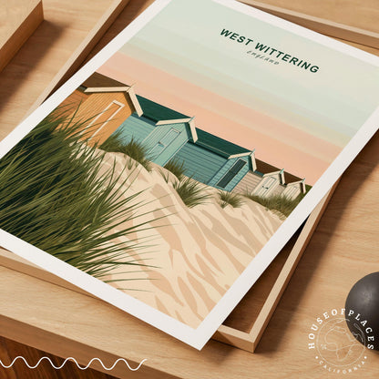 England Beach travel poster – view 4