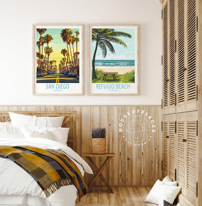 Refugio Beach travel poster – view 6