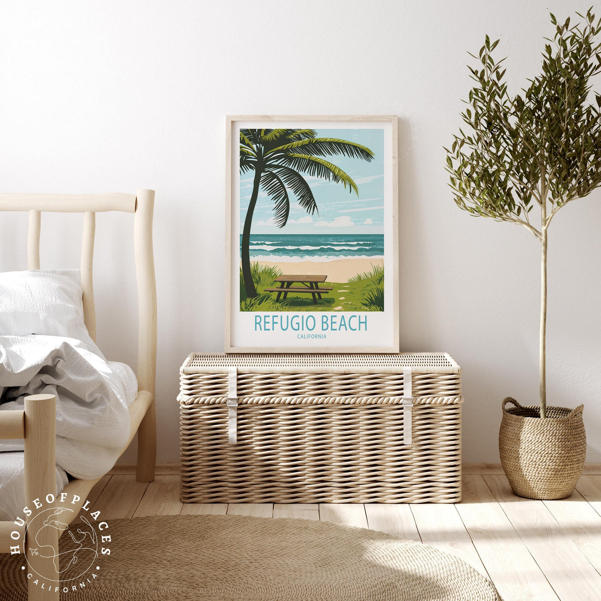 Refugio Beach travel poster – view 3