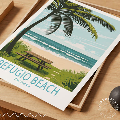 Refugio Beach travel poster – view 4