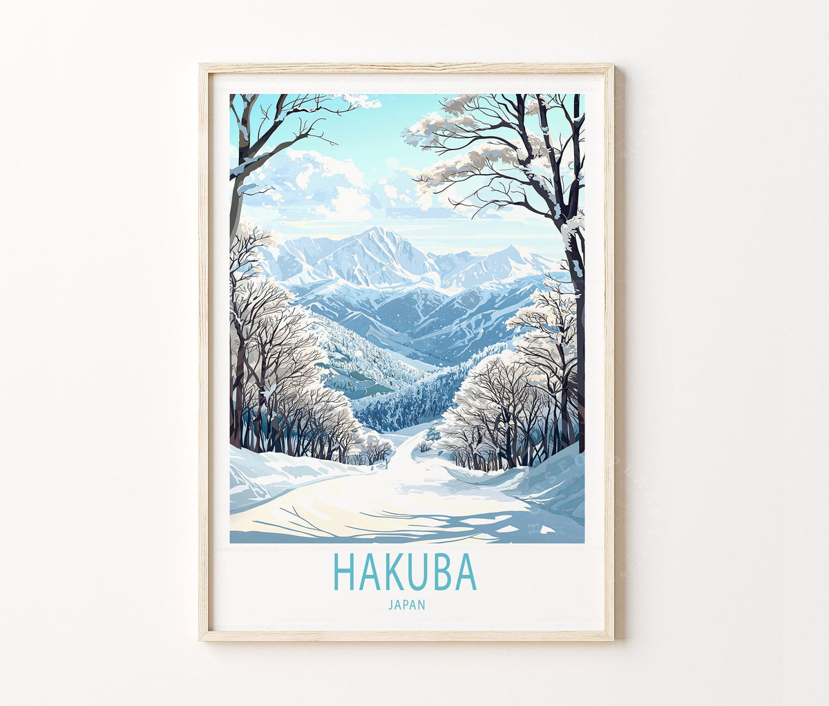 Hakuba Winter travel poster – view 2