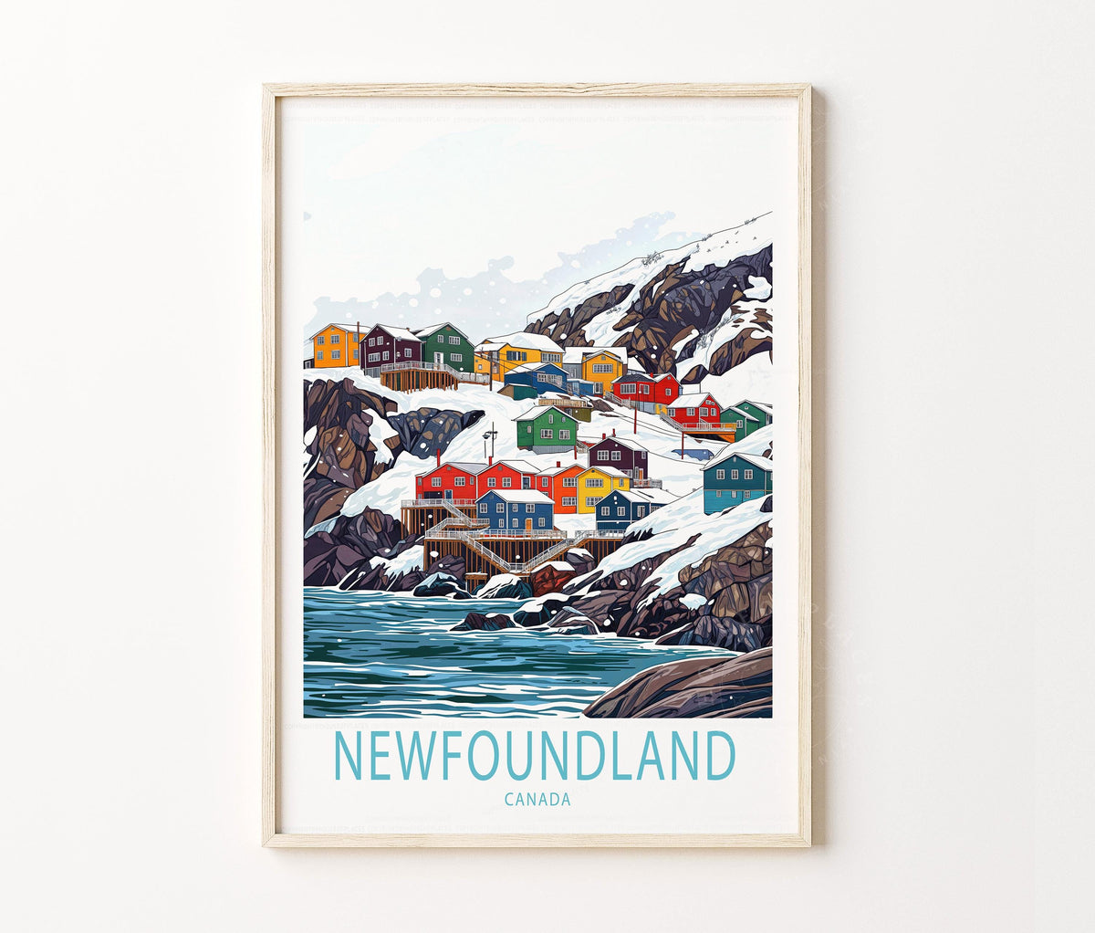 Newfoundland Island travel poster – view 2
