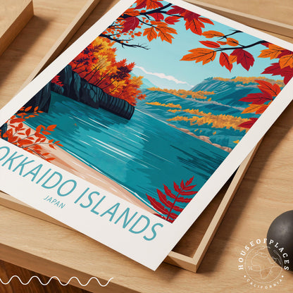 Hokkaido Islands travel poster – view 4