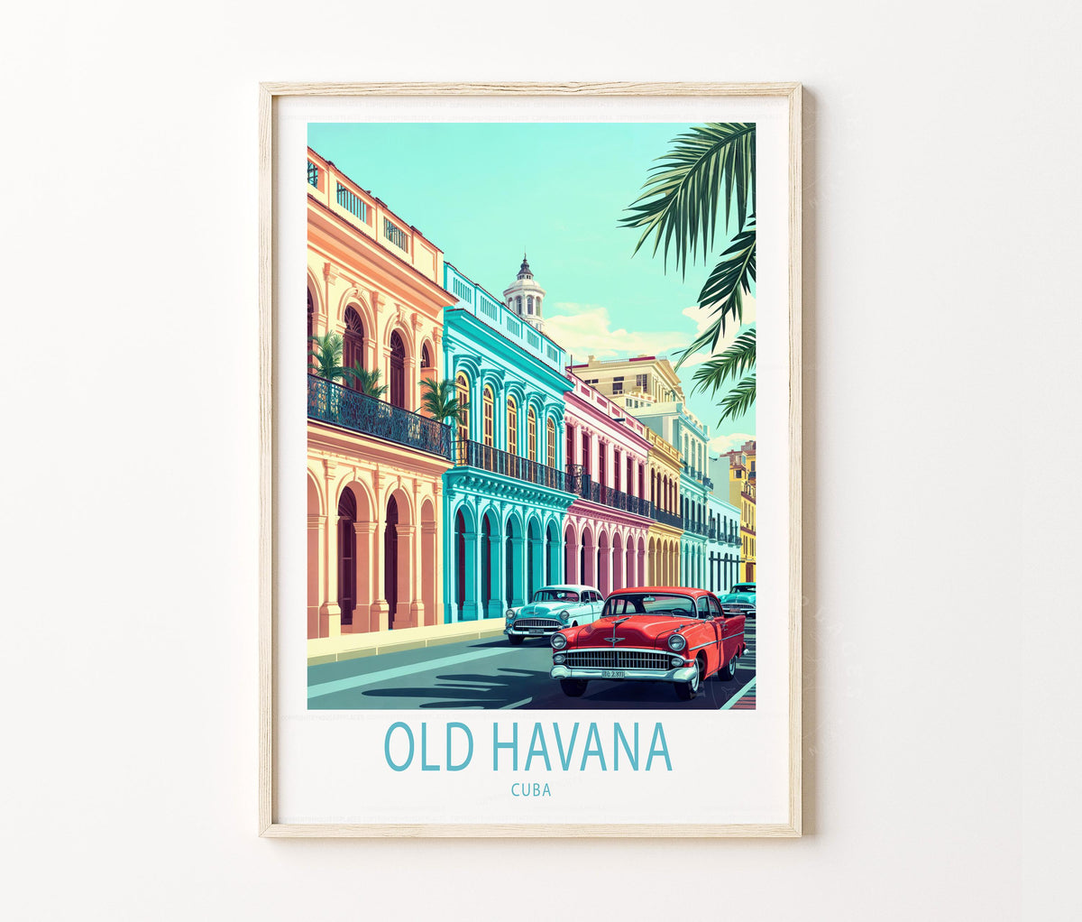 Old Havana City travel poster – view 2