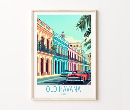 Old Havana City travel poster – view 2
