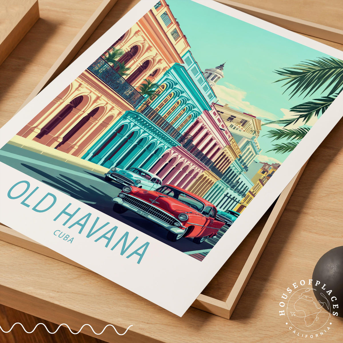 Old Havana City travel poster – view 4