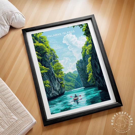 Palawan Islands travel poster – view 2