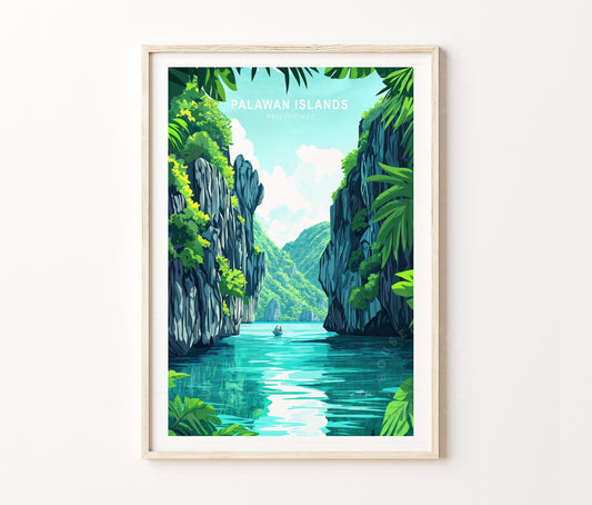 Palawan Islands travel poster – view 2