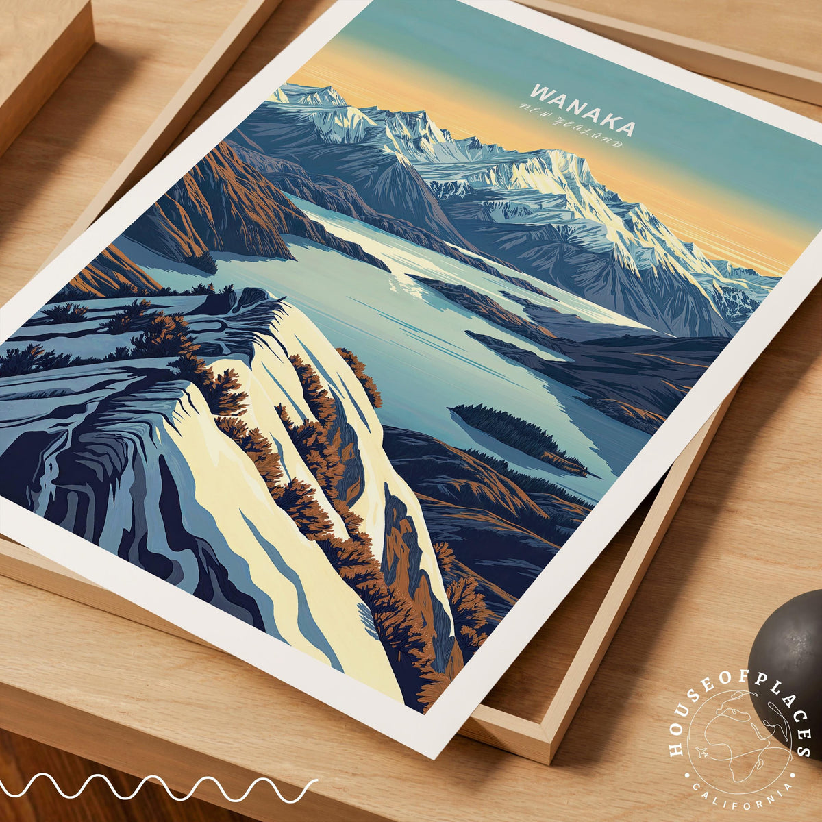 Wanaka travel poster – view 4