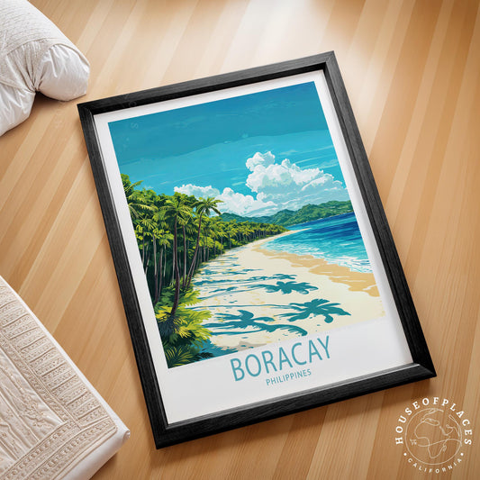 Boracay Travel Poster – Philippines Wall Art Print