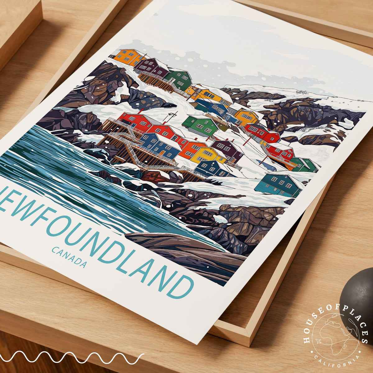 Newfoundland Island travel poster – view 4