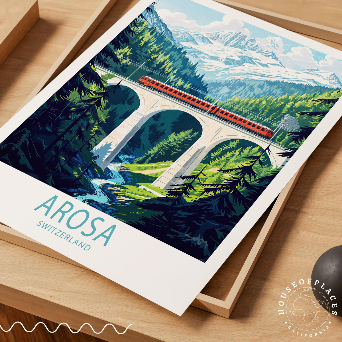 Arosa travel poster – view 4