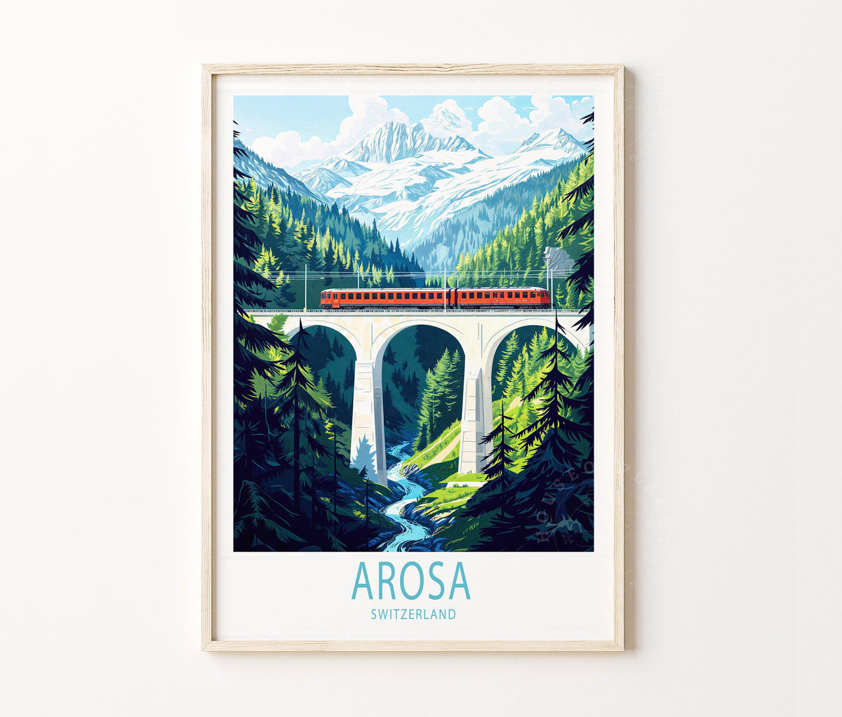 Arosa travel poster – view 2