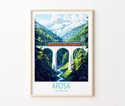 Arosa travel poster – view 2