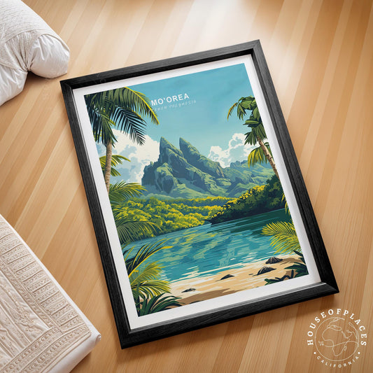 Mo'orea travel poster – view 2