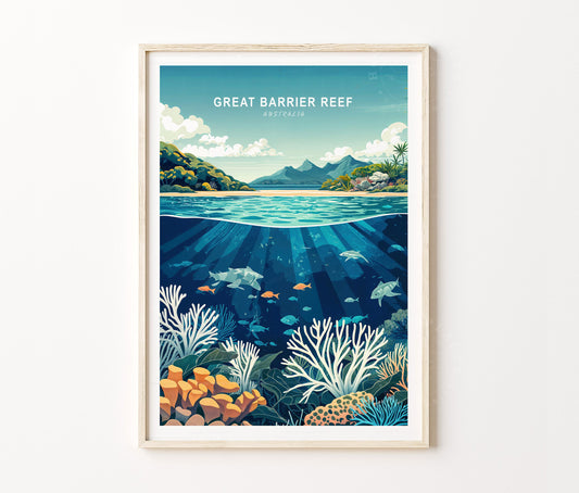 Great Barrier Reef travel poster – view 2