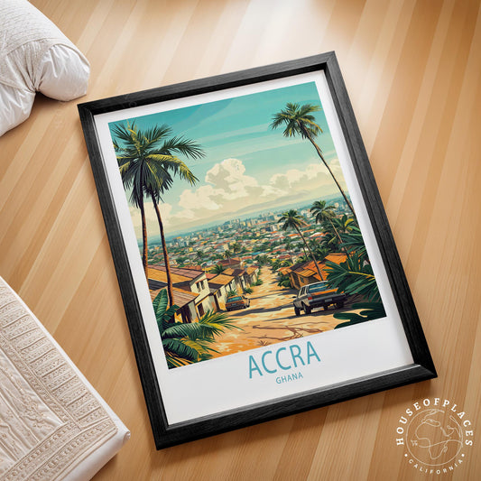 Accra Travel Poster – Ghana Wall Art Print