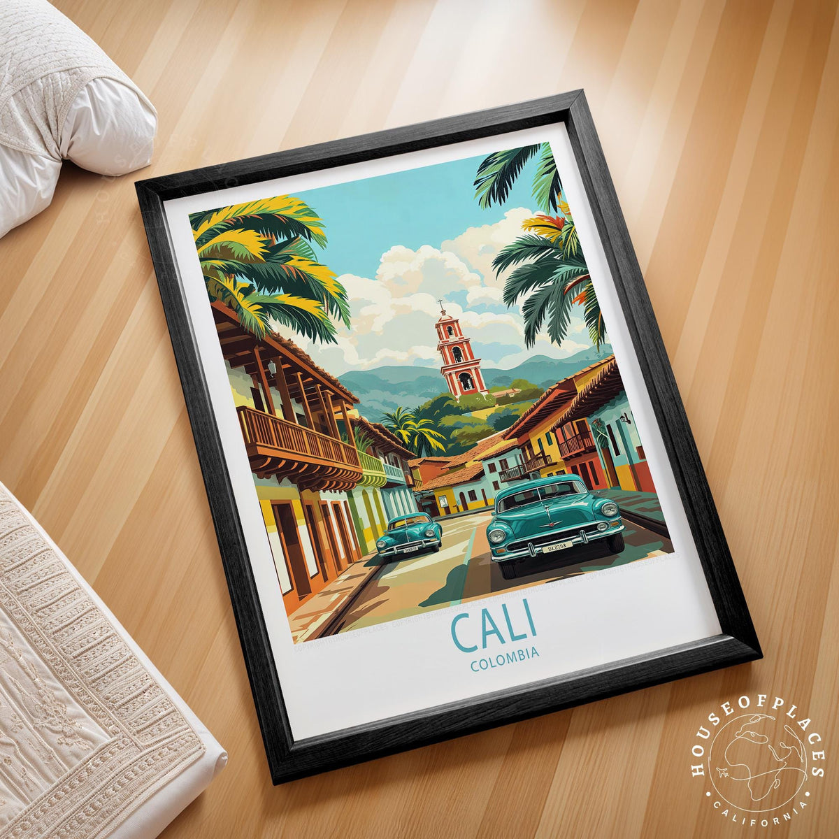 Cali Travel Poster – Colombia Wall Art Print