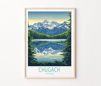 Chugach State Park travel poster – view 2