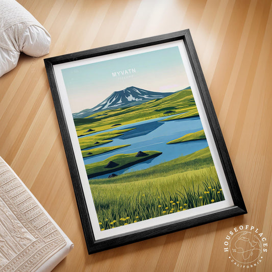 Myvatn travel poster – view 2