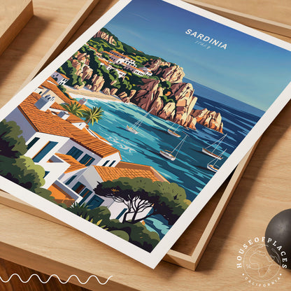 Sardinia travel poster – view 4