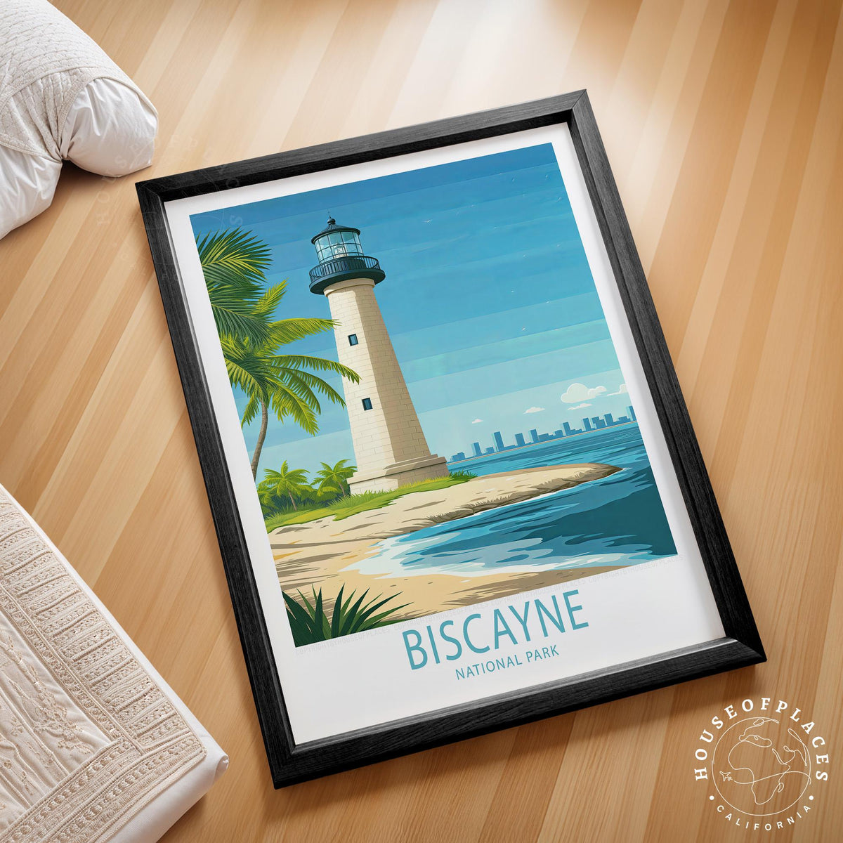 Biscayne National Park Travel Poster – Florida Wall Art Print