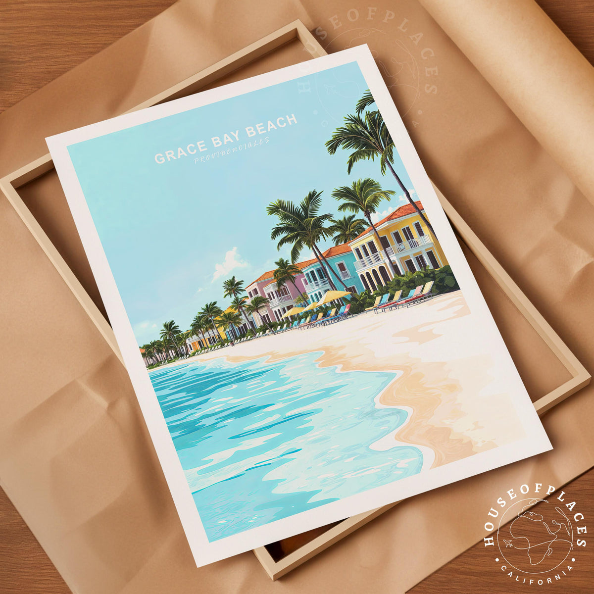 Grace Bay Beach Providenciales travel poster – view 10